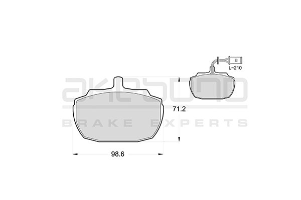 AKEBONO Első fékbetét AN-4154WK_AKE