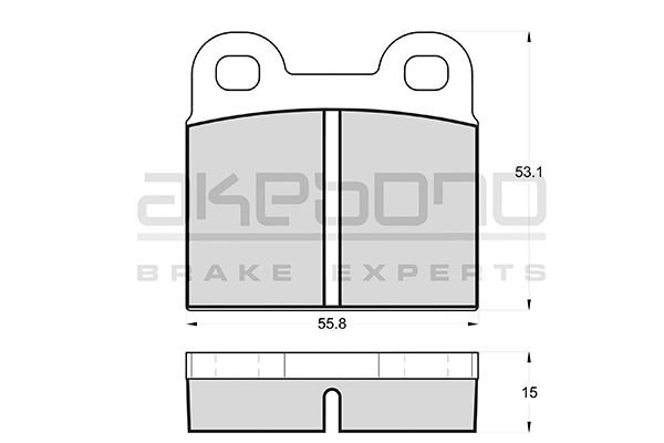 AKEBONO Első fékbetét AN-4156K_AKE