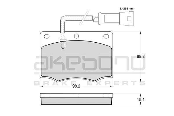 AKEBONO Első fékbetét AN-4161WK_AKE