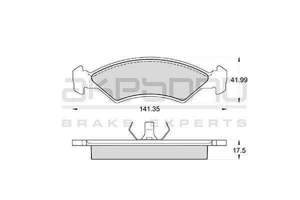 AKEBONO Első fékbetét AN-4167K_AKE