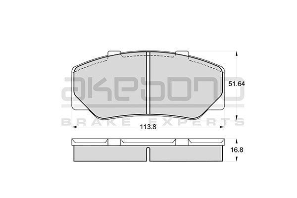 AKEBONO Első fékbetét AN-4175K_AKE