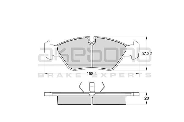 AKEBONO Első fékbetét AN-4176K_AKE