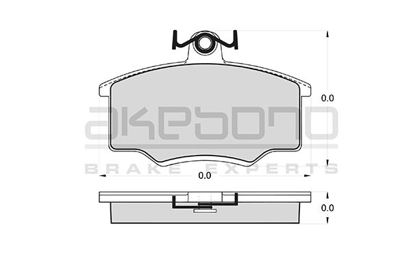 AKEBONO Első fékbetét AN-4177K_AKE