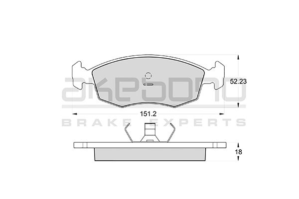 AKEBONO Első fékbetét AN-4178WK_AKE
