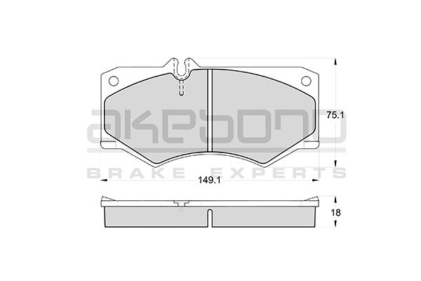 AKEBONO Első fékbetét AN-4180K_AKE