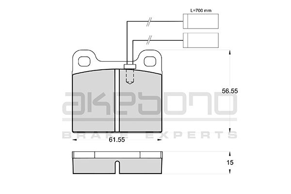 AKEBONO Első fékbetét AN-4182WK_AKE