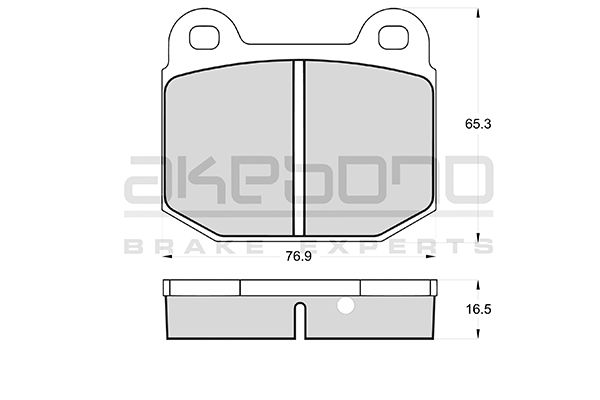 AKEBONO Első fékbetét AN-4185WK_AKE