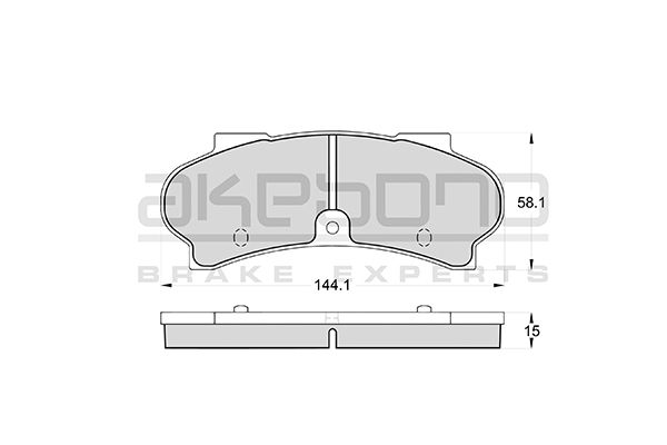 AKEBONO Első fékbetét AN-4204WK_AKE