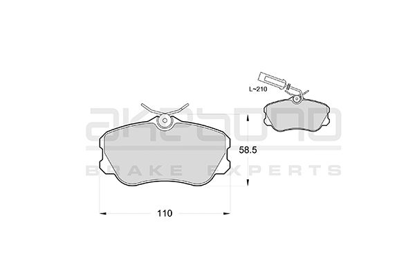 AKEBONO Első fékbetét AN-4211WK_AKE