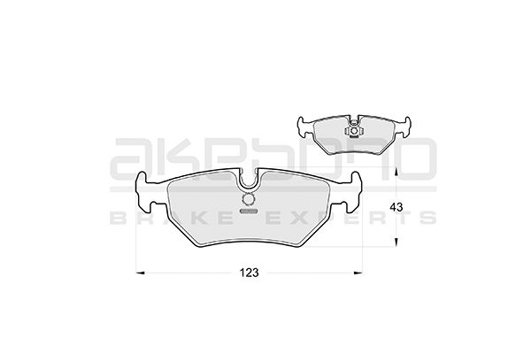 AKEBONO Hátsó fékbetét AN-4212K_AKE