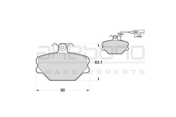 AKEBONO Első fékbetét AN-4214WK_AKE