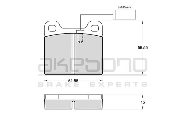 AKEBONO Első fékbetét AN-4217WK_AKE