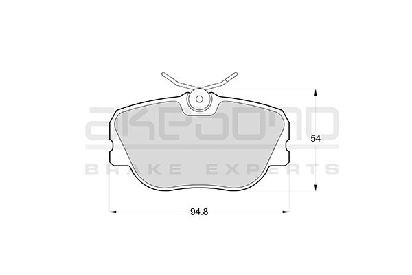 AKEBONO Első fékbetét AN-4219K_AKE