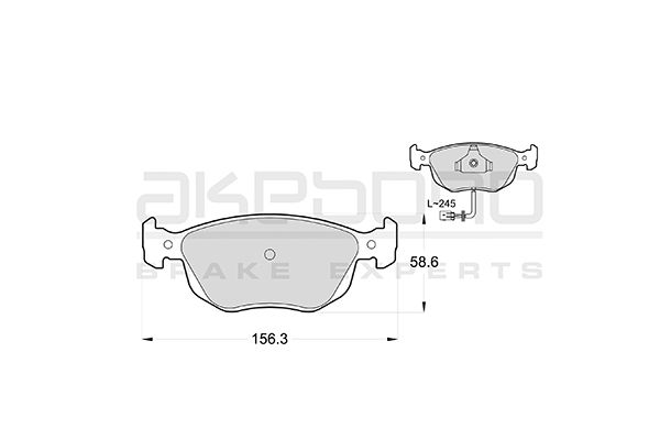 AKEBONO Első fékbetét AN-4234WK_AKE