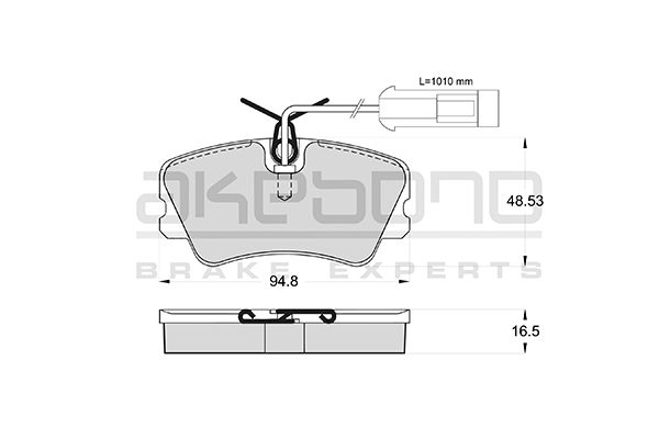 AKEBONO Első fékbetét AN-4236WK_AKE