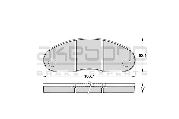 AKEBONO Első fékbetét AN-4244WK_AKE