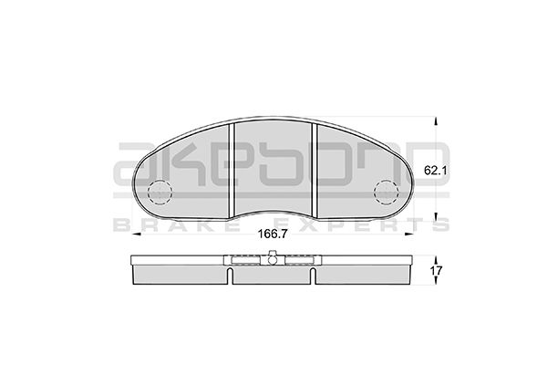 AKEBONO Első fékbetét AN-4245K_AKE