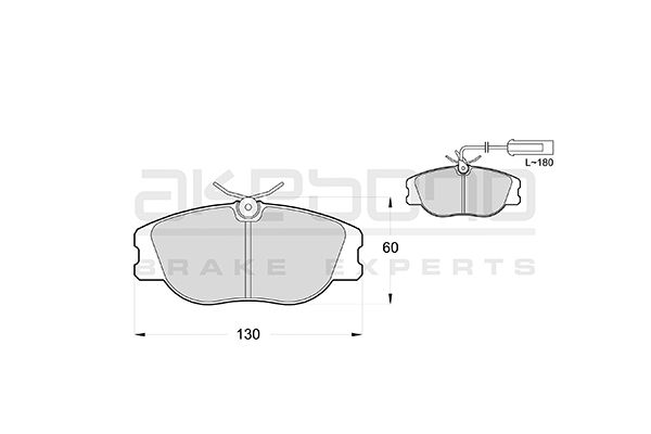 AKEBONO Első fékbetét AN-4247WK_AKE