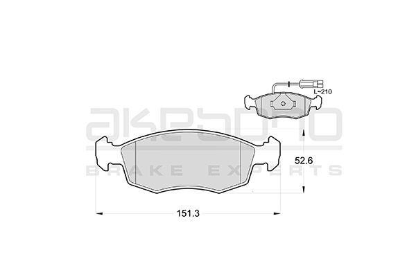 AKEBONO Első fékbetét AN-4249WK_AKE