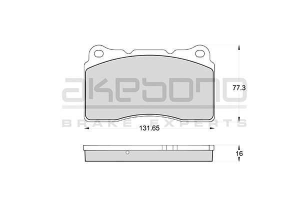 AKEBONO Első fékbetét AN-4251WK_AKE