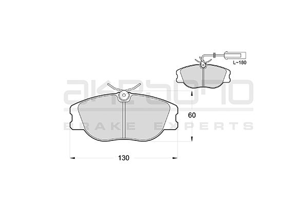 AKEBONO Első fékbetét AN-4258WK_AKE