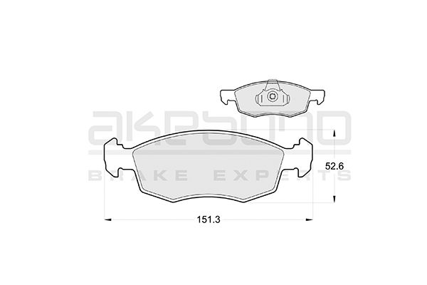 AKEBONO Első fékbetét AN-4262K_AKE