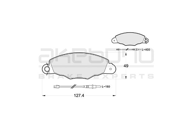 AKEBONO Első fékbetét AN-4263WK_AKE