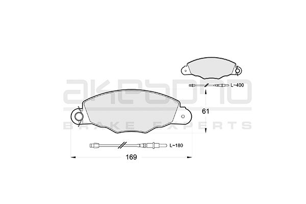 AKEBONO Első fékbetét AN-4270WK_AKE