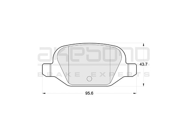 AKEBONO Hátsó fékbetét AN-4278K_AKE
