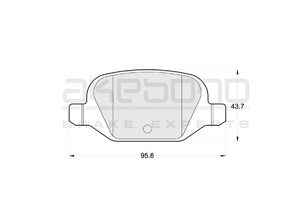 AKEBONO Hátsó fékbetét AN-4280K_AKE