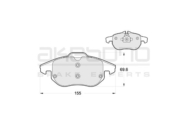 AKEBONO Első fékbetét AN-4288K_AKE