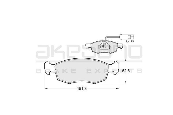 AKEBONO Első fékbetét AN-4297K_AKE