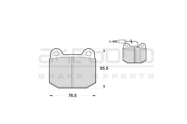 AKEBONO Első fékbetét AN-4299K_AKE