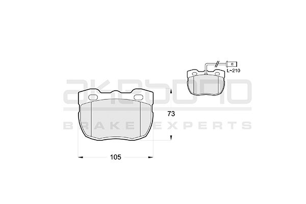 AKEBONO Első fékbetét AN-4301WK_AKE