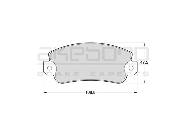 AKEBONO Első fékbetét AN-4307K_AKE