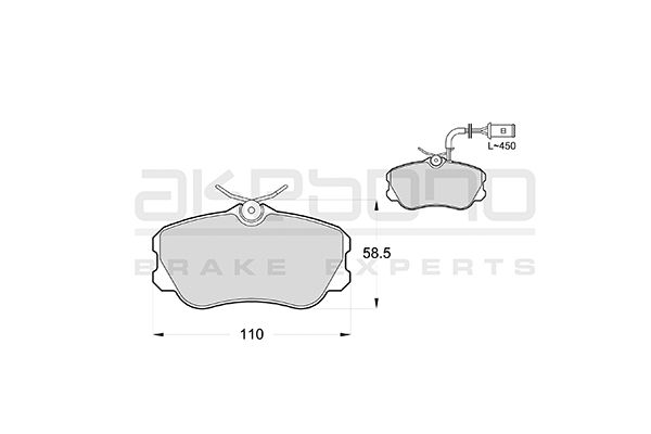 AKEBONO Első fékbetét AN-4308WK_AKE