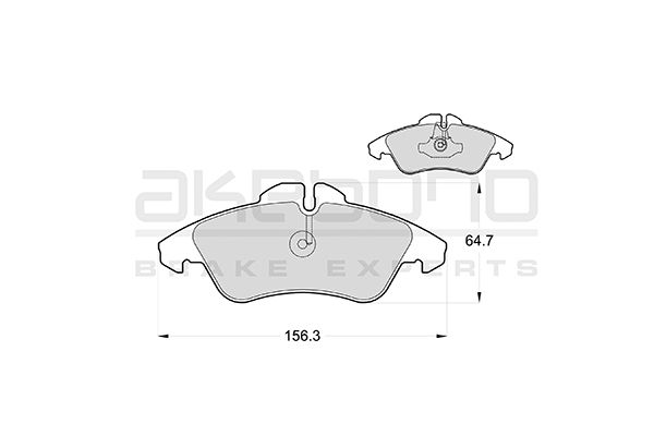 AKEBONO Első fékbetét AN-4309K_AKE