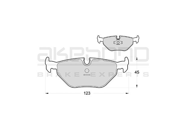 AKEBONO Hátsó fékbetét AN-4340K_AKE