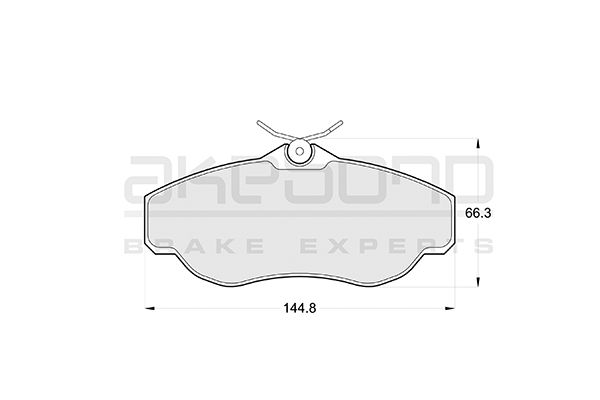 AKEBONO Első fékbetét AN-4345K_AKE