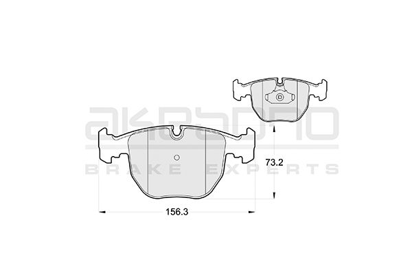 AKEBONO Első fékbetét AN-4349K_AKE