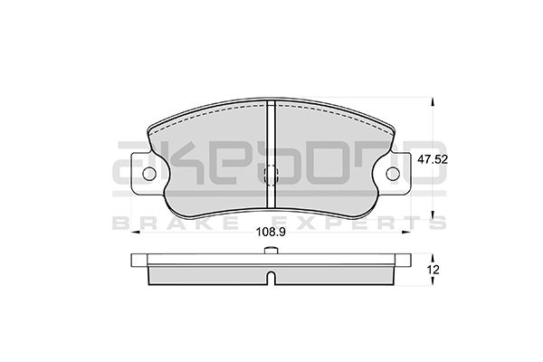 AKEBONO Hátsó fékbetét AN-4353K_AKE