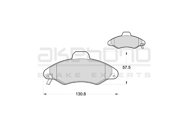 AKEBONO Első fékbetét AN-4354WK_AKE