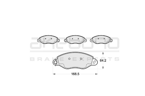 AKEBONO Első fékbetét AN-4356K_AKE