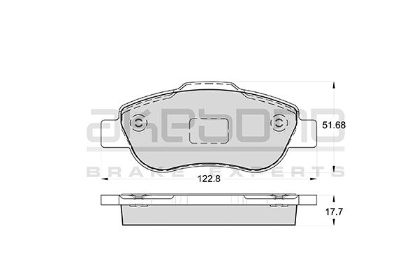 AKEBONO Első fékbetét AN-4364K_AKE