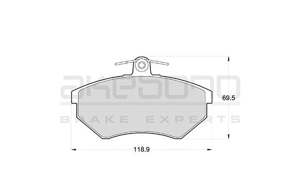 AKEBONO Első fékbetét AN-4372K_AKE