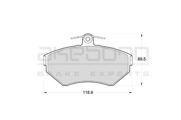 AKEBONO Első fékbetét AN-4373K_AKE