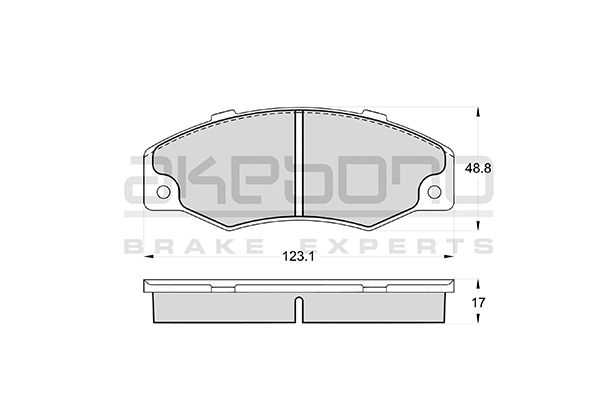 AKEBONO Első fékbetét AN-4376WK_AKE