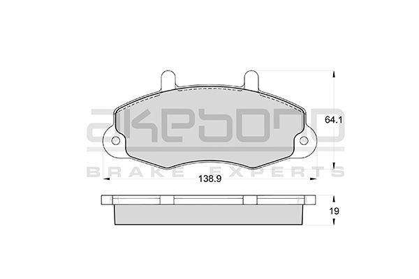 AKEBONO Első fékbetét AN-4379K_AKE