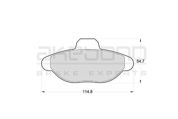 AKEBONO Első fékbetét AN-4382K_AKE