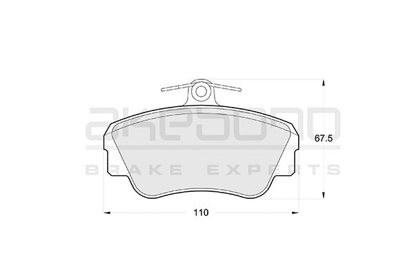 AKEBONO Első fékbetét AN-4386K_AKE